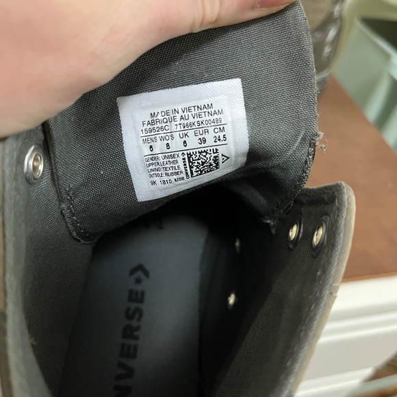 CHUCK TAYLOR ALL STAR BLOCKED NUBUCK HI DARK STUCCO/RIVER ROCK - Picture 3 of 6